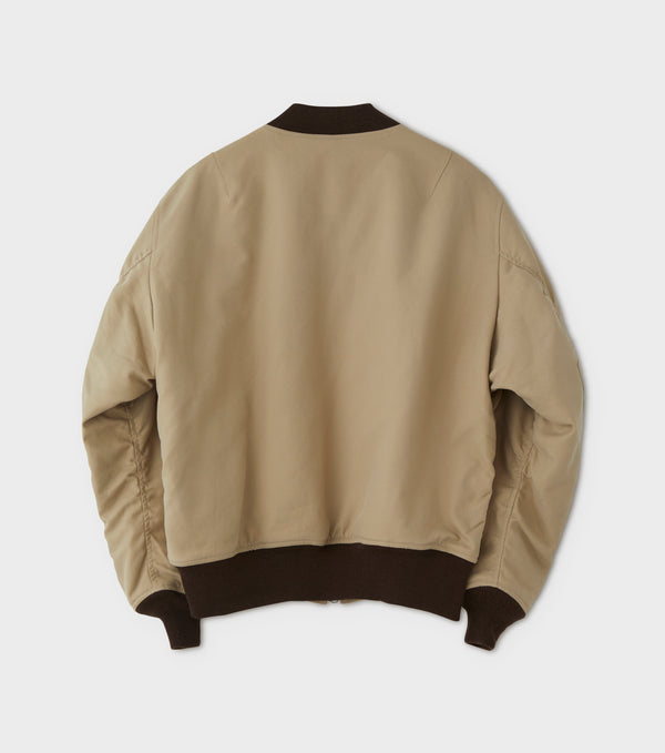 PHIGVEL -  DOUBLE CLOTH FLIGHT JACKET  - SAND BEIGE