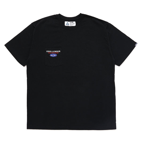 CHALLENGER -  SAILOR LOGO POCKET TEE - BLACK