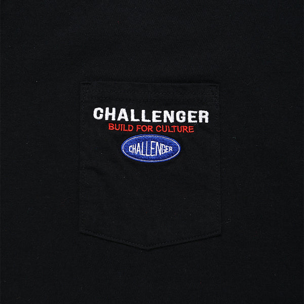 CHALLENGER -  SAILOR LOGO POCKET TEE - BLACK