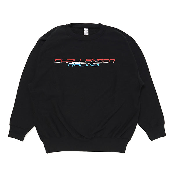 CHALLENGER -RACING LOGO C/N SWEAT- BLACK