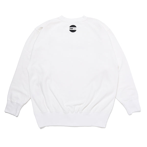 CHALLENGER -RACING LOGO C/N SWEAT- WHITE