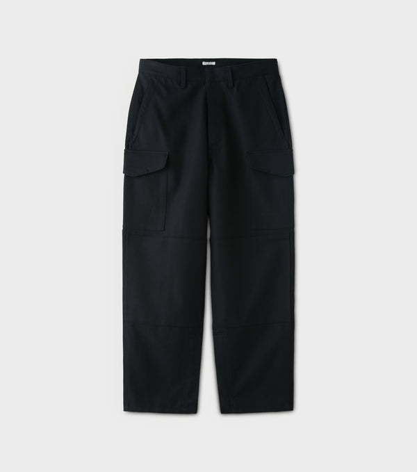 PHIGVEL - DOUBLE CLOTH CARGO TROUSERS - DUST BLACK