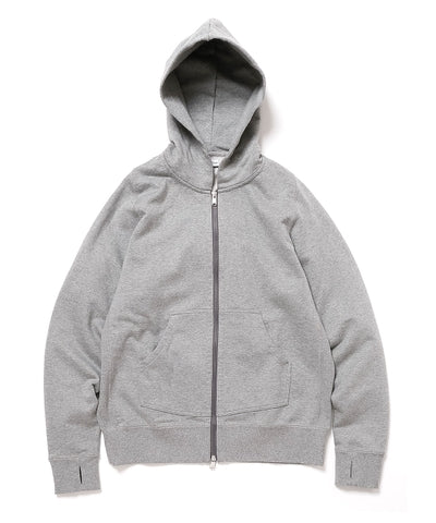 nonnative - DWELLER FULL ZIP HOODY COTTON SWEAT -GRAY