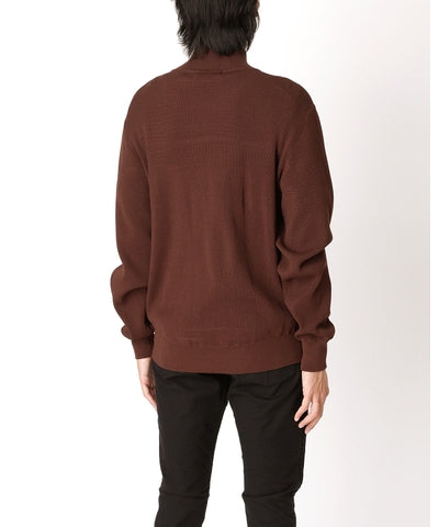 nonnative -WORKER RIB ZIP UP SWEATER C/P YARN- GREEN