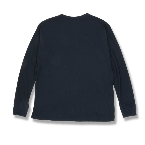 MASSTARD -L/S HENLEY TEE- NAVY