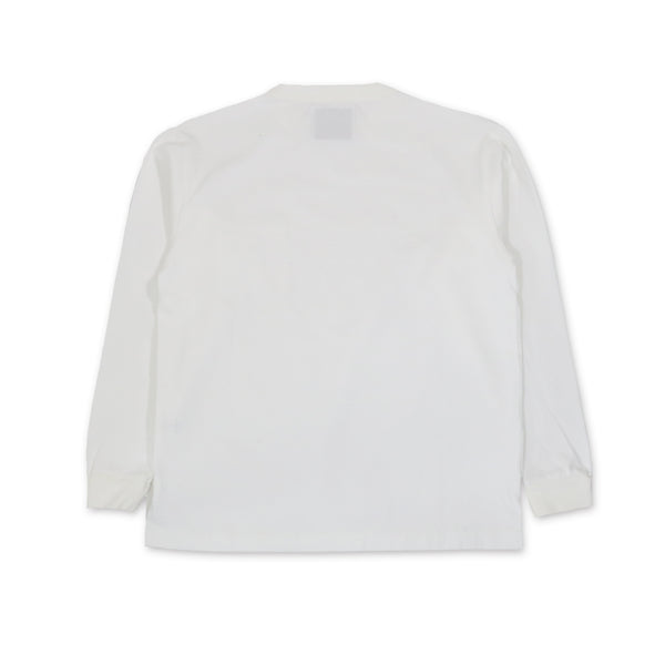 MASSTARD -L/S POCKET TEE- WHITE