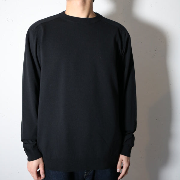 nonnative - DWELLER L/S SWEATER C/P YARN - BLACK