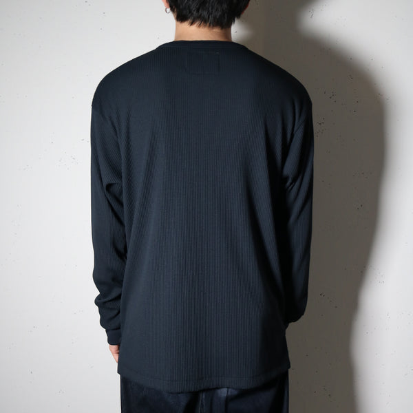 MASSTARD -L/S HENLEY TEE- NAVY