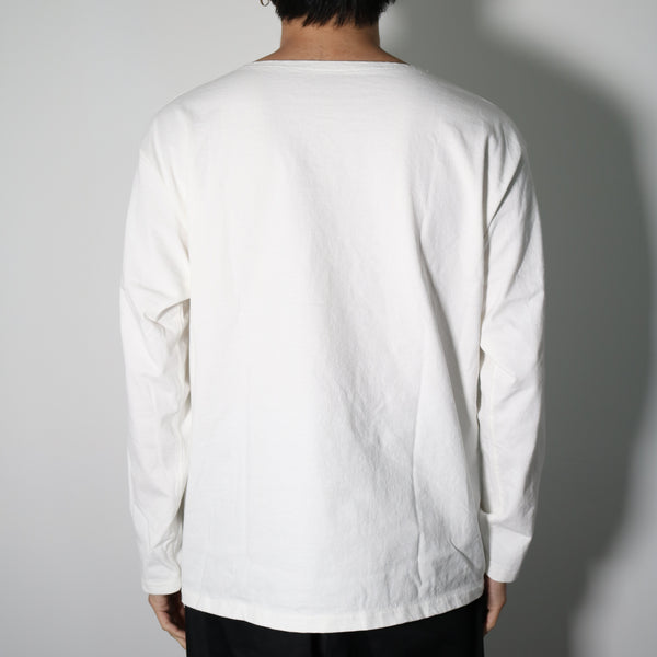 MASSTARD - L/S BOAT Tee - OFF WHITE