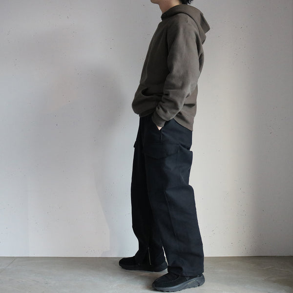 PHIGVEL - DOUBLE CLOTH CARGO TROUSERS - DUST BLACK