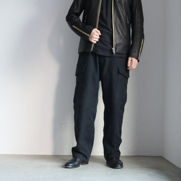 PHIGVEL - DOUBLE CLOTH CARGO TROUSERS - DUST BLACK