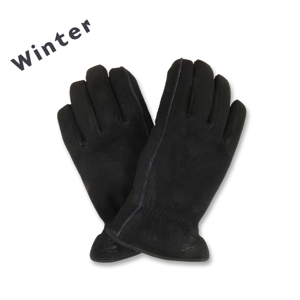 Lamp gloves -premium line- winter glove- Black suede