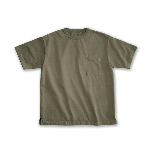 MASSTARD - POCKET Tee - OLIVE DRAB