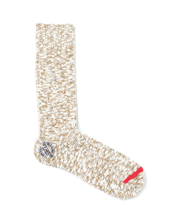 nonnative - DWELLER SOCKS HI C/N/Pu WOVEN - KHAKI