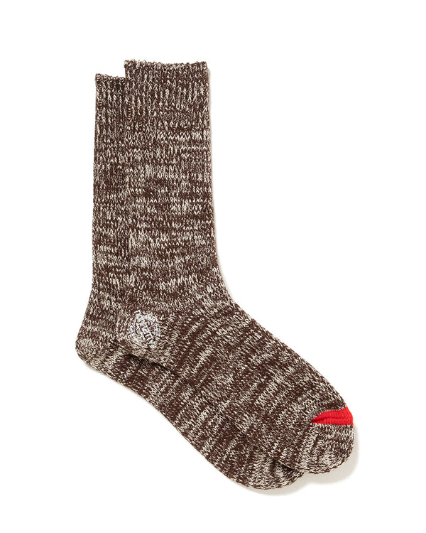 nonnative -  DWELLER SOCKS HI W/N/C/P/Pu WOVEN - BROWN