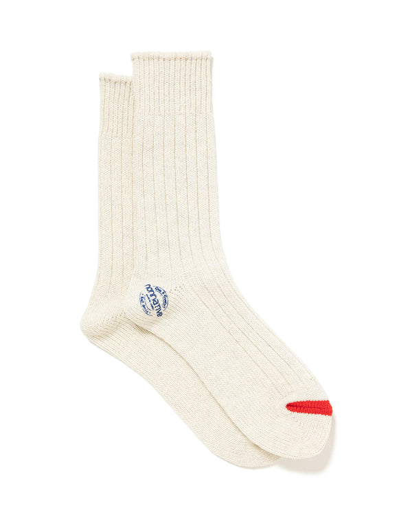 nonnative -  DWELLER SOCKS HI W/N/C/P/Pu WOVEN - OFF WHITE