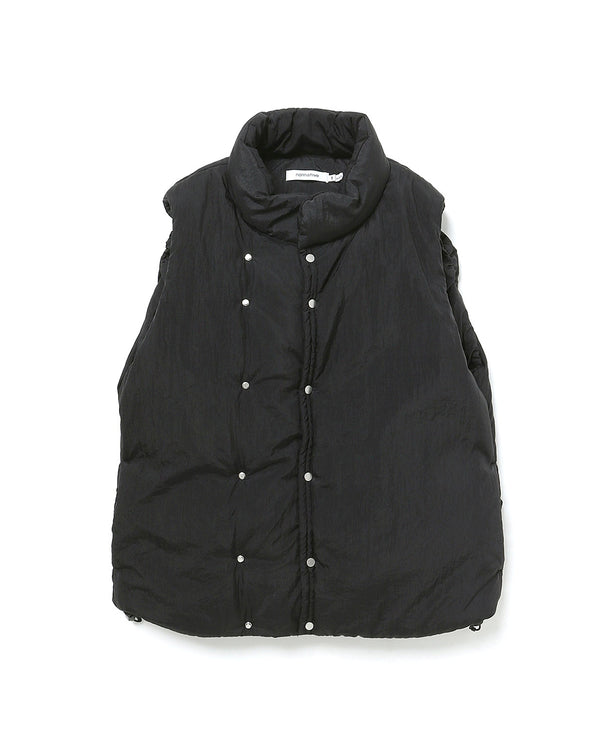 nonnative -HIKER PUFF VEST NYLON TAFFETA- BLACK