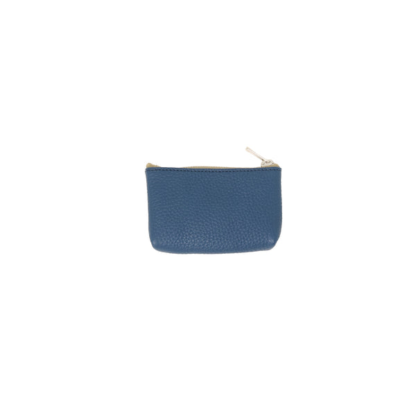 MASSTARD -MINIMAL LEATHER POUCH (Petit)-NAVY