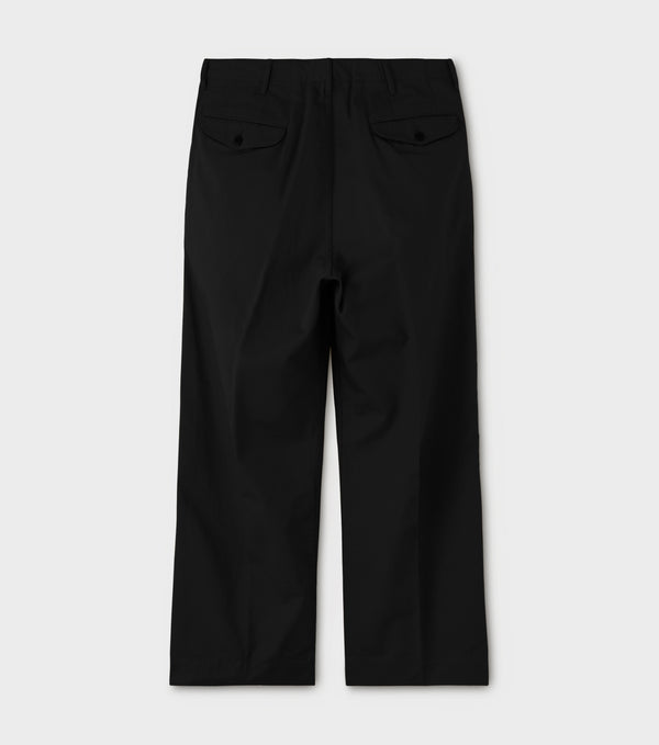 PHIGVEL -OFFICER TROUSERS WIDE- INK BLACK