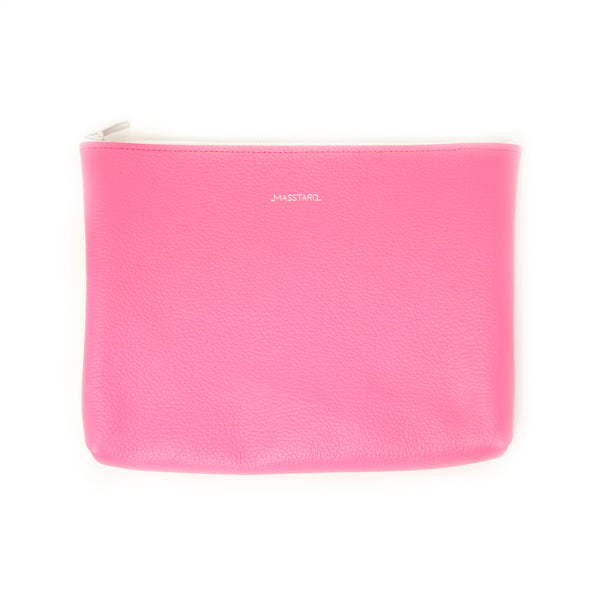 MASSTARD -MINIMAL LEATHER POUCH (Large)-PINK