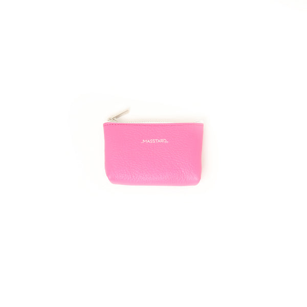 MASSTARD -MINIMAL LEATHER POUCH (Petit)- PINK