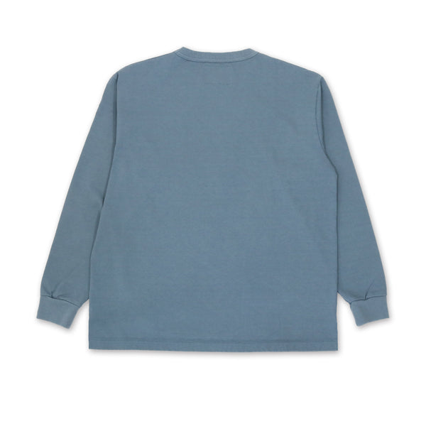 MASSTARD -L/S POCKET TEE- F.BLUE