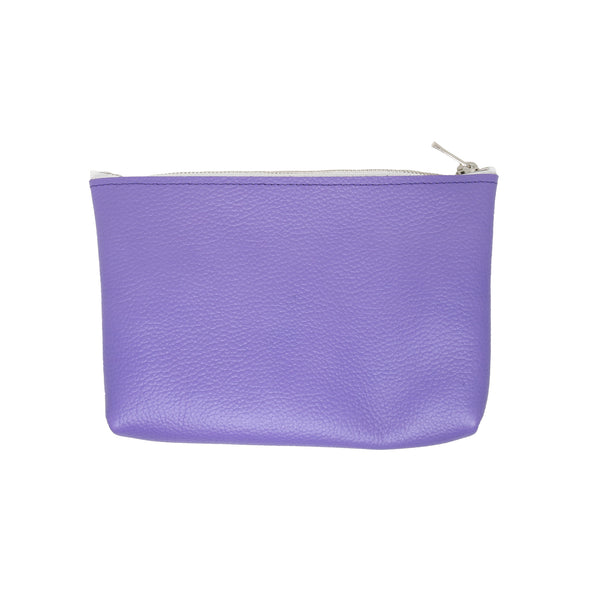 MASSTARD -MINIMAL LEATHER POUCH (Medium)- PURPLE