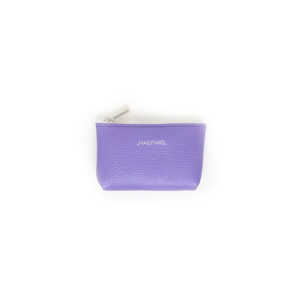 MASSTARD -MINIMAL LEATHER POUCH (Petit)-PURPLE