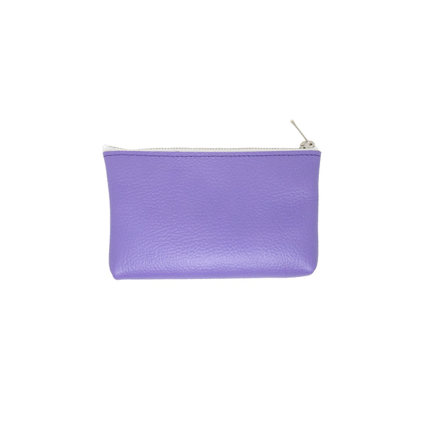 MASSTARD -MINIMAL LEATHER POUCH (Small)- PURPLE