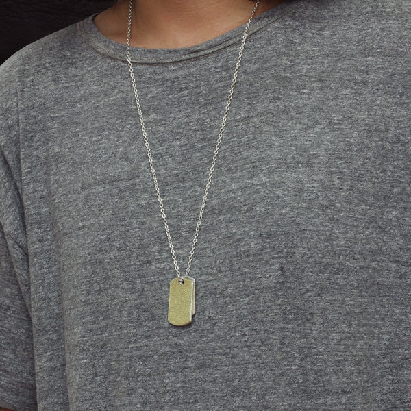 Rowan - ID PLATE Necklace【18K Nunome】