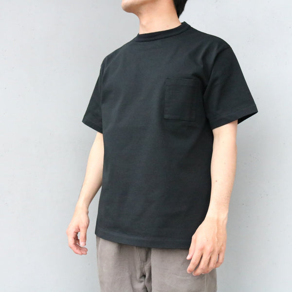 MASSTARD -S/S POCKET TEE- BLACK