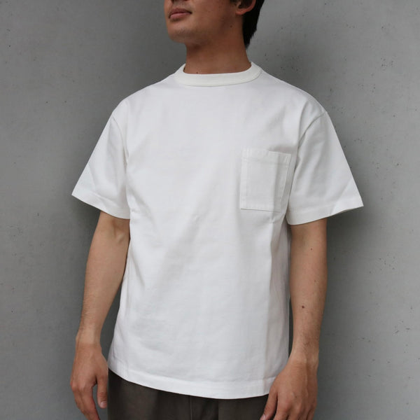 MASSTARD -S/S POCKET TEE- WHITE