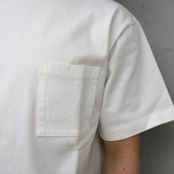 MASSTARD -S/S POCKET TEE- WHITE