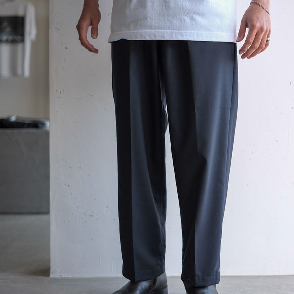 MASSTARD - DAILY WIDE TROUSERS - NAVY