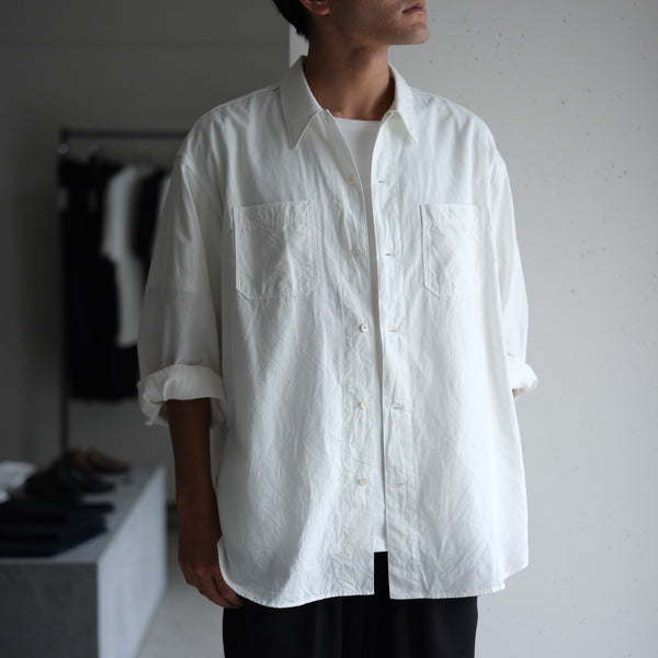 PHIGVEL - CHAMBRAY WORKADAY LS SHIRT - OFF WHITE