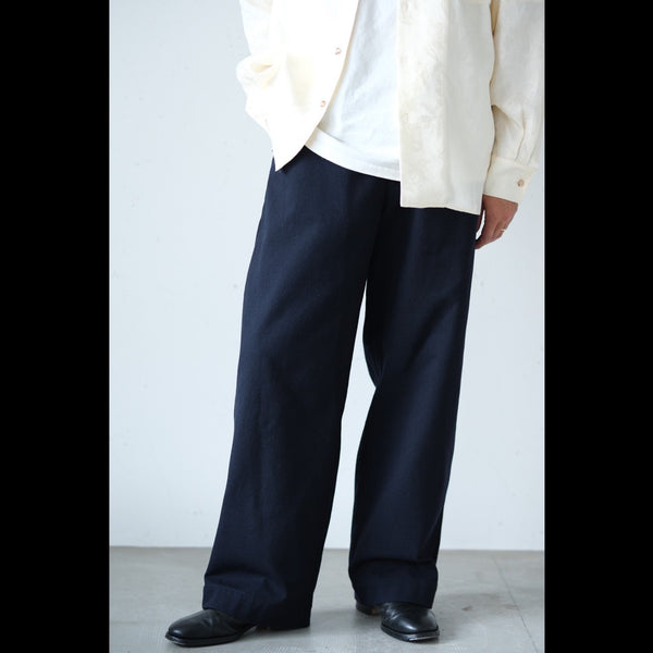 MASSTARD - ARMY WIDE TROUSERS - NAVY