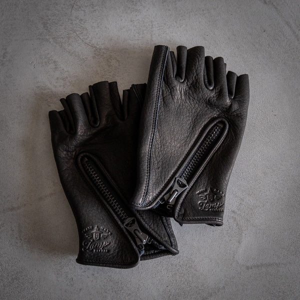 Lamp gloves -Utility glove Zipper H/F- Black/Black