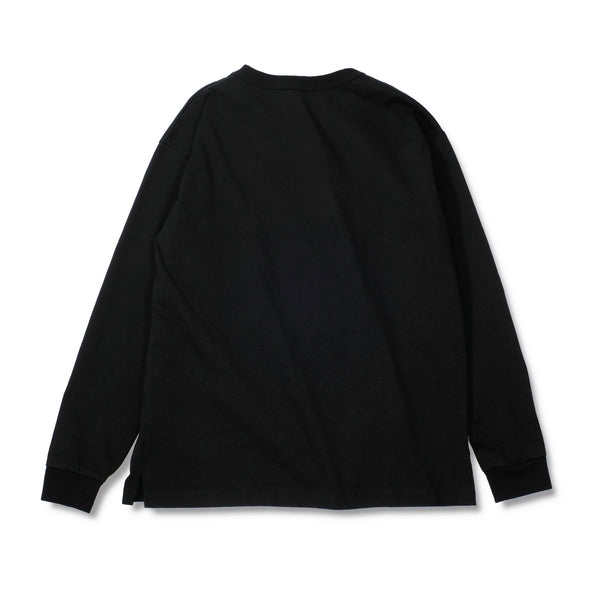 MASSTARD -L/S POCKET TEE- BLACK