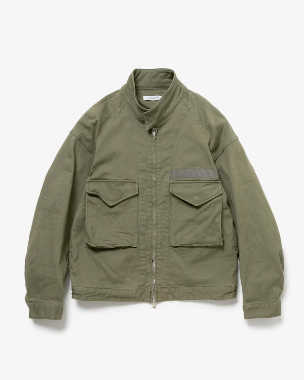 nonnative - TROOPER SHORT JACKET COTTON DRILL TWILL STRETCH -  KHAKI