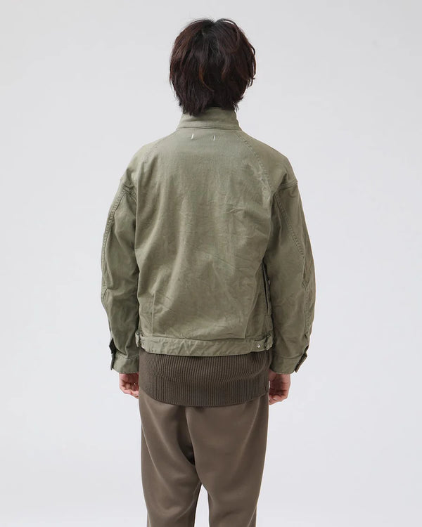 nonnative - TROOPER SHORT JACKET COTTON DRILL TWILL STRETCH -  KHAKI