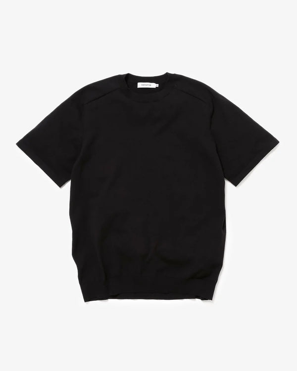 nonnative - DWELLER S/S SWEATER C/P YARN - BLACK