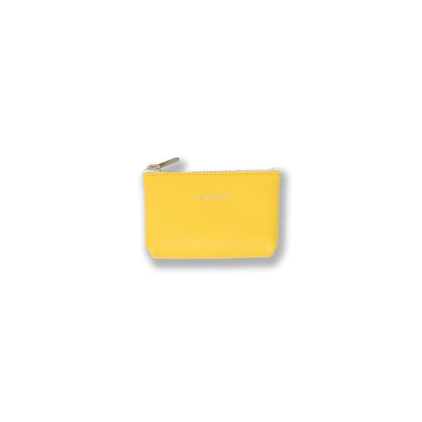 MASSTARD -MINIMAL LEATHER POUCH (Petit)- YELLOW