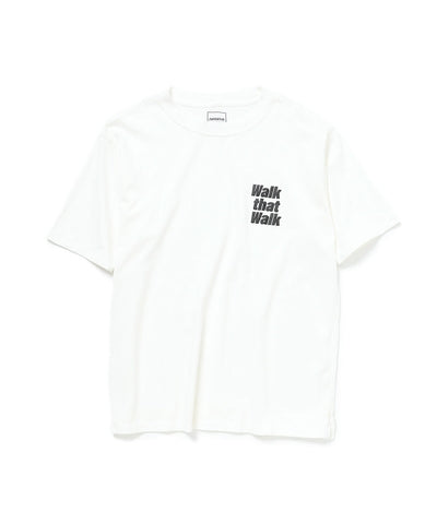 nonnative -DWELLER S/S TEE "WALK THAT WALK"- WHITE