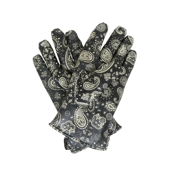 Lamp gloves -Winter glove- PAISLEY BLACK