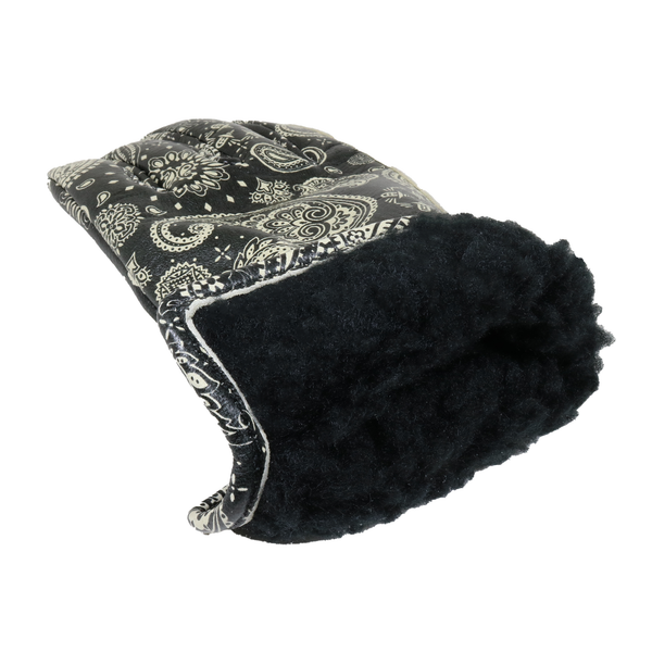 Lamp gloves -Winter glove- PAISLEY BLACK