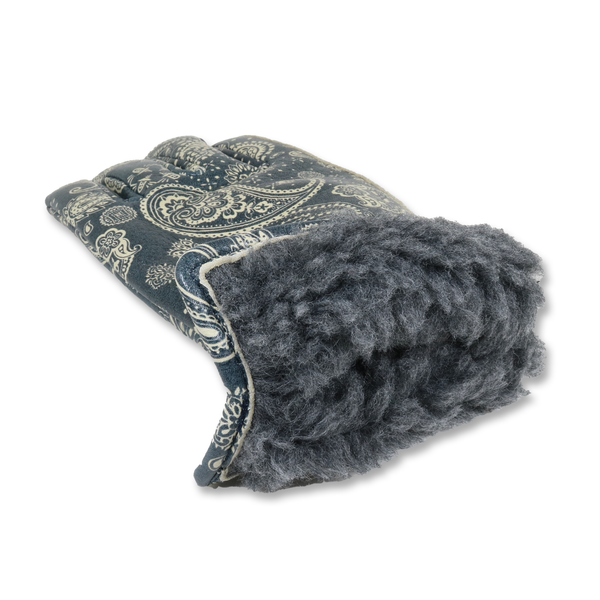 Lamp gloves -Winter glove- PAISLEY NAVY