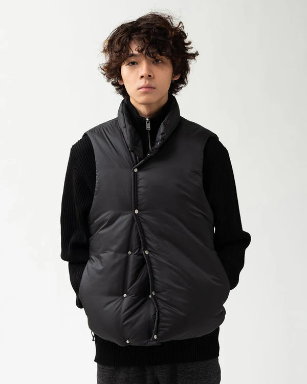 nonnative - HIKER PUFF VEST POLY TAFFETA -BLACK