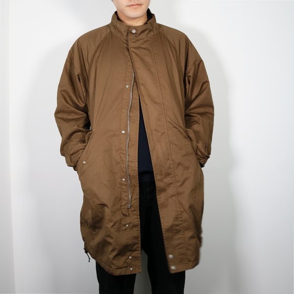 nonnative -TROOPER COAT COTTON SATINWITH GORE-TEX WINDSTOPPER- LT.BROWN