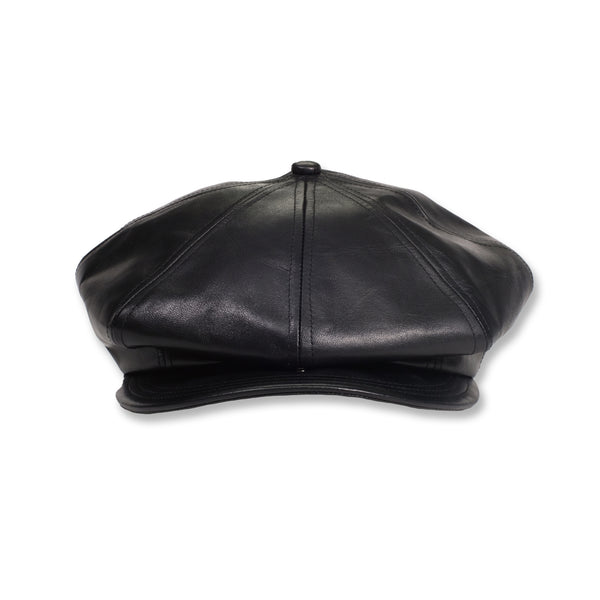 SOLARIS HATMAKERS & Co. -HORSEHIDE CASQUETTE DEEP"OLDBOY"- BLACK