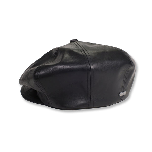 SOLARIS HATMAKERS & Co. -HORSEHIDE CASQUETTE DEEP"OLDBOY"- BLACK